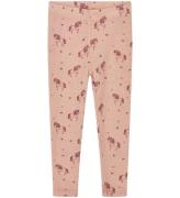 Hust and Claire Leggings - Uld/Tencel - Rib - Locel - Rose Cloud