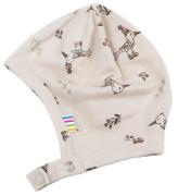 Joha Babyhjelm - Bambus - Beige m. Fugle