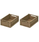 Liewood Foldekasser - 25x18x9,5 cm - Small - 2-pak - Oat