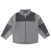 Voksi Cardigan - Fleece - Uld - MelanGrey