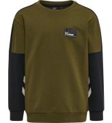 Hummel Sweatshirt - hmlEdward - Green Olive