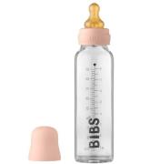 BIBS Sutteflaske - Glas - Slow Flow - 225 ml - Naturgummi - Blus