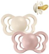 BIBS Couture Sutter - Str. 2 - 2-pak - Anatomisk - Ivory/Blush