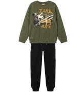 Name It Sweatsæt - Sweatshirt/Sweatpants - NkmObelix - Beetle/So