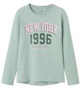 Name It Bluse - NkfVix - Gray Mist/New York