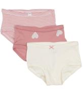 Petit Bateau Hipsters - 3-pak - Rosa/Beige