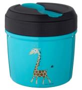 Carl Oscar Termomadkasse - 0,5 L - Turquoise Giraffe