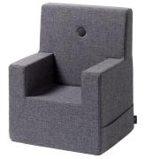 by KlipKlap LÃ¦nestol - Kids Chair XL - Blue Grey w. Grey