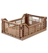 Aykasa Foldekasse - 40x30x15 cm - Midi - Warm Taupe