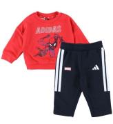 adidas Performance Sweatsæt m. Spiderman - I MRVL SM Jog - Purru