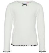 Vero Moda Girl Bluse - VmJulietta - Snow White/Black Contrast