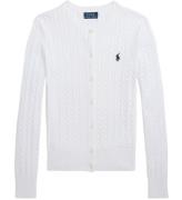 Polo Ralph Lauren Cardigan - Strik - Cable - Hvid