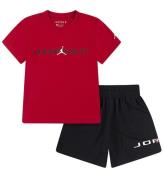 Jordan Shortssæt - Shorts/T-shirt - Sort/Rød