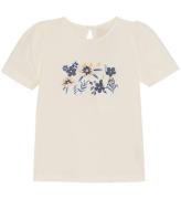 Creamie T-shirt - Forever Blue m. Blomster