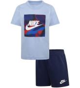 Nike Shortssæt - T-shirt/Shorts - Midnight Navy