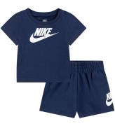 Nike ShortssÃ¦t - T-shirt/Shorts - Midnight Navy