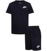 Nike Shortssæt - T-shirt/Shorts - Sort/Hvid