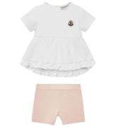 Moncler SÃ¦t - T-shirt/Shorts - Hvid/Rosa