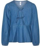 Vero Moda Girl Bluse - VmDemi - Medium Blue Denim