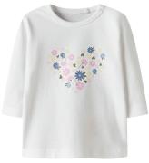 Name It Bluse - NbfVubie - Bright White/Heart
