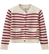 Sofie Schnoor Cardigan - Strik - Off White/RÃ¸d