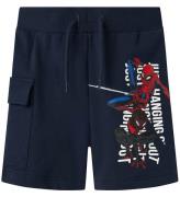 Name It Sweatshorts - NmmMo Spider - Navy Blazer