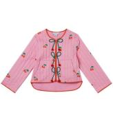 Stella McCartney Kids Jakke - Rosa m. KirsebÃ¦r