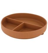 Mikk-Line Tallerken - Silikone - 3 Rum - Brown Sugar