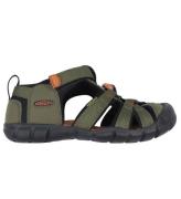 KEEN Sandaler - Seacamp II CNX Y - Dark Olive/Gold Flame
