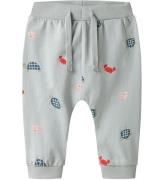 Name It Bukser - NbmVroels - Pearl Blue/Sea Animals
