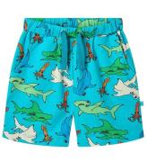 SmÃ¥folk Shorts - Blue Atoll m. Hammerhajer