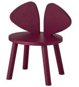 Nofred BÃ¸rnestol - Mouse Chair - Bordeaux