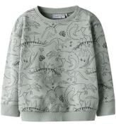 Name It Sweatshirt - NmmVermo - Aqua Gray/Tone Dino