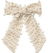 DAY ET Hårspænde - Pearl Linen Bow - Whitecap Gray