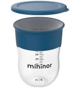 Mininor Træningskop m. Låg - Training - 220 ml - Blåhval