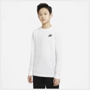 Nike T-Shirt Futura - Hvid/Sort Børn Lange Ærmer