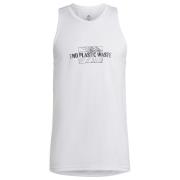 adidas Tank Top Own The Run End Plastic Waste - Hvid