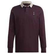 Tyskland Polo L/Æ - Bordeaux/Aluminium