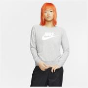Nike Sweatshirt NSW Essential Fleece Crew - Grå/Sølv/Hvid Kvinde