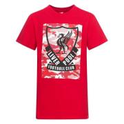 Liverpool T-Shirt Camo Crest - Rød Børn
