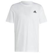 adidas T-Shirt Essentials Small Logo - Hvid/Sort