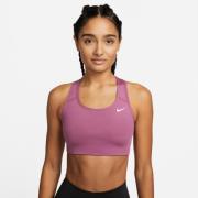 Nike Sports BH Dri-FIT Swoosh Non-pad - Bordeaux/Hvid Kvinde