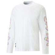 PUMA T-Shirt Neymar Jr. Creativity Lange Ærmer - Hvid/Gul LIMITED EDIT...