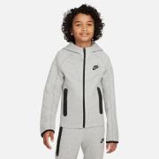 Nike Hættetrøje NSW Tech Fleece 24 - Grå/Sort Børn