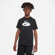 Nike T-Shirt NSW - Sort/Hvid Børn