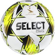 Select Fodbold Brillant Super UZ v24 3F Superliga - Hvid/Gul