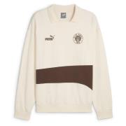 FCSP ftblCulture+ Sweat Drill Top Sugared Almond-Espresso Brown