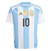 Argentina Hjemmebanetrøje MESSI 10 Copa America 2024 Børn